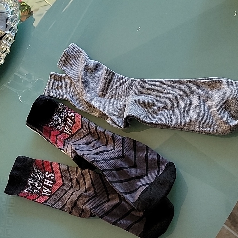 WHS. Wildcat & friend. 2 pair pak. Socks.
